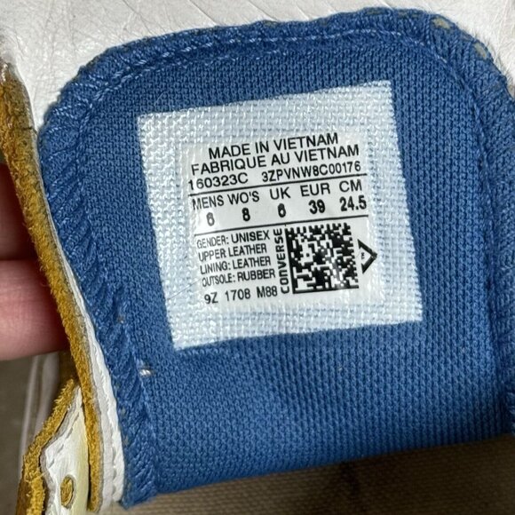 Converse Golf LE FLEUR Tyler The Creator UNISEX Women's Sz‎ US 8 Yellow Shoes - Picture 13 of 16